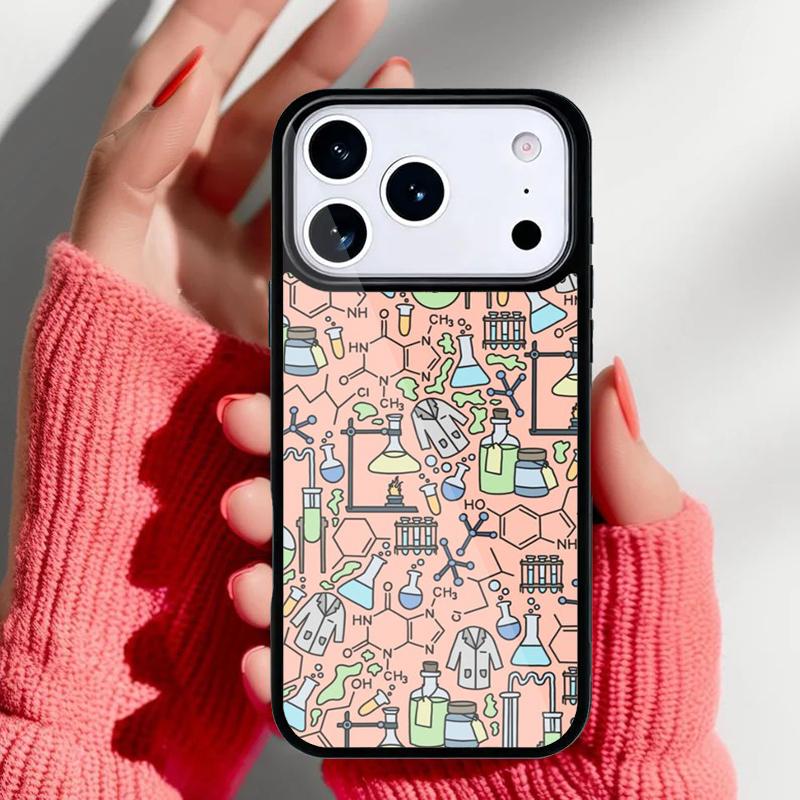 Biology and Chemistry Phone Case for iPhone 17 16 15 14 13 Pro Max Back Cover for 12 11 Pro Coque