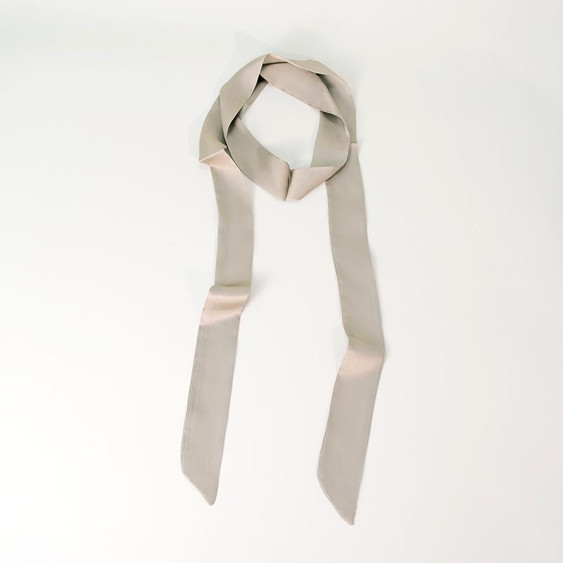 Elegante Sciarpa in Seta Raso 200cm: Accessorio Sottile, Lungo e Stretto da Donna per Capelli, Collo, Borsa o Cintura