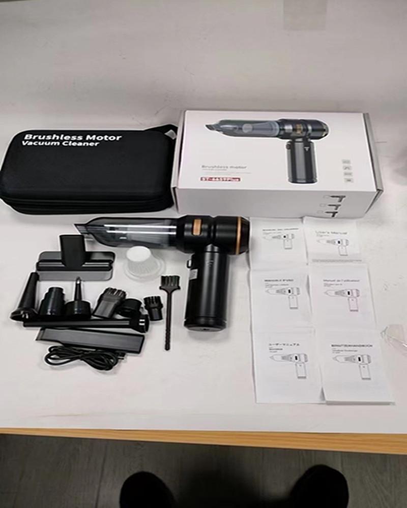 High-Power Cordless Brushless Car Vacuum: Suction, Blowing, Dust Removal, Inflation