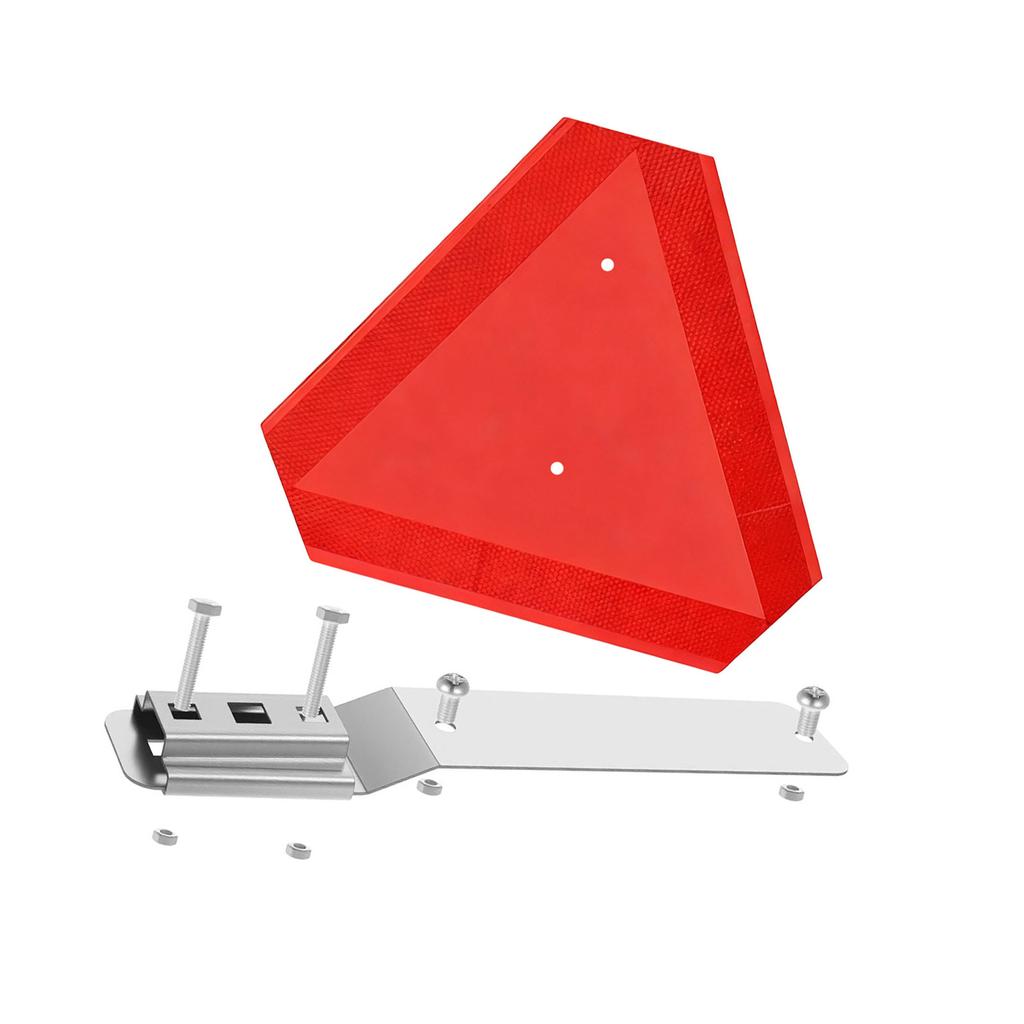 Standard 15,9x13,7 Zoll Schild für langsam fahrende Fahrzeuge und Montagesatz Geeignet für verschiedene Langsamfahr-Anwendungen Konformität
