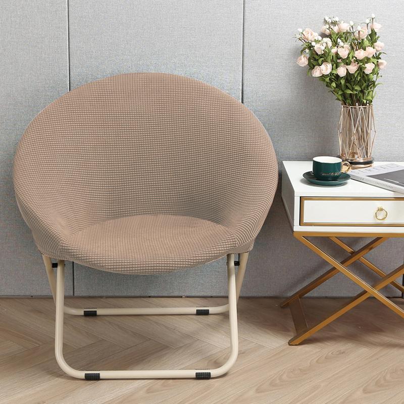 

Simple Saucer Chair Cover Spandex Chair Cover Moon Sauce Chair Protector Round Camping Chair Covers