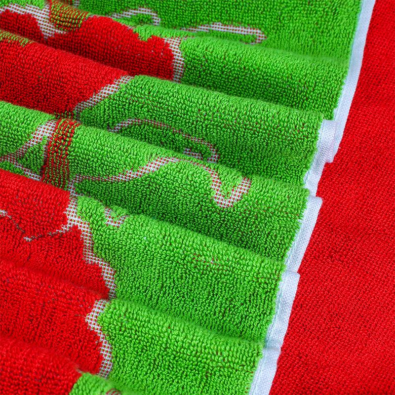 Jacquard 100% Cotton Bath Towel - Water Absorbent, Quick-Drying, Printed Design for Adults