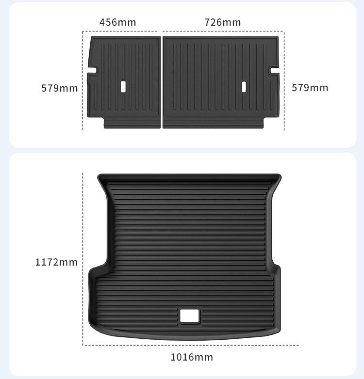 Xiaopeng G9 Car Floor & Trunk Mats: Custom Fit for 22-25 Models, TPE Material, Includes Seat Back Mats