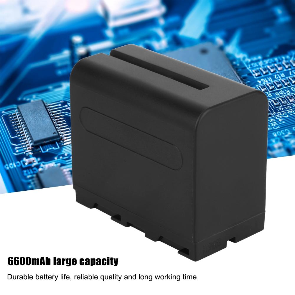 NP-F960F970 6600mAh Wiederaufladbarer Lithium-Ionen-Akku für Sony Videoleuchte Monitor