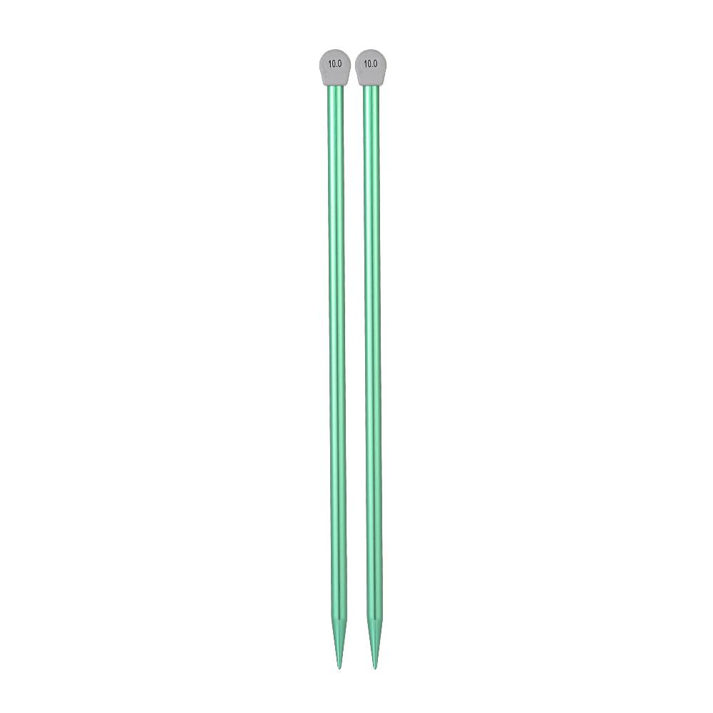 2Pcs/set 35cm 2.0-12mm Single Pointed Knitting Needles Pins Straight Aluminum DIY Weaving Tool Long Sweater Scarf Needle