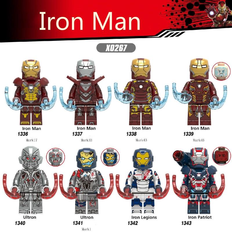 Avengers Endgame Iron Man Legions Ultron War Machine Bausteine MARK 33 Kinderspielzeug