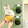 Clips Magnetic pentru Gustări și Cutie de Depozitare Etanșă cu Design de Panda și Bambus