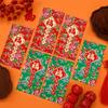 6Pcs Chinese Style 2026 New Year Red Envelope Paper Lucky Money Bag Red Pocket  Lunar New Year