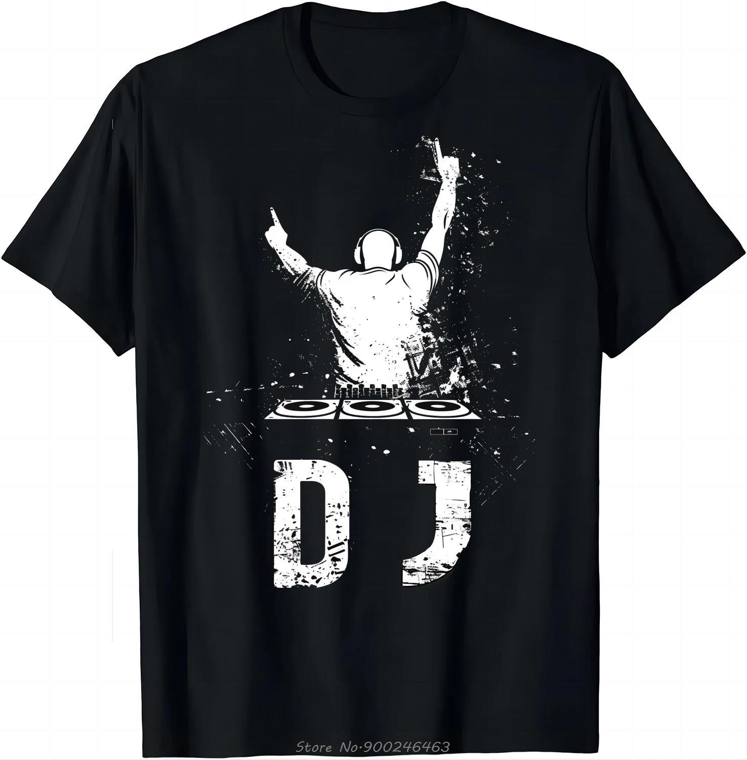 

DJ Enthusiast Tee - Music At Heart T-shirt Cotton Oversized Men Tshirt Summer Unisex Tees Fashion Streetwear Hip Hop T Shirt M