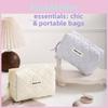 Polyester Travel Cosmetic Bag Small Handheld Makeup Organizer For Women