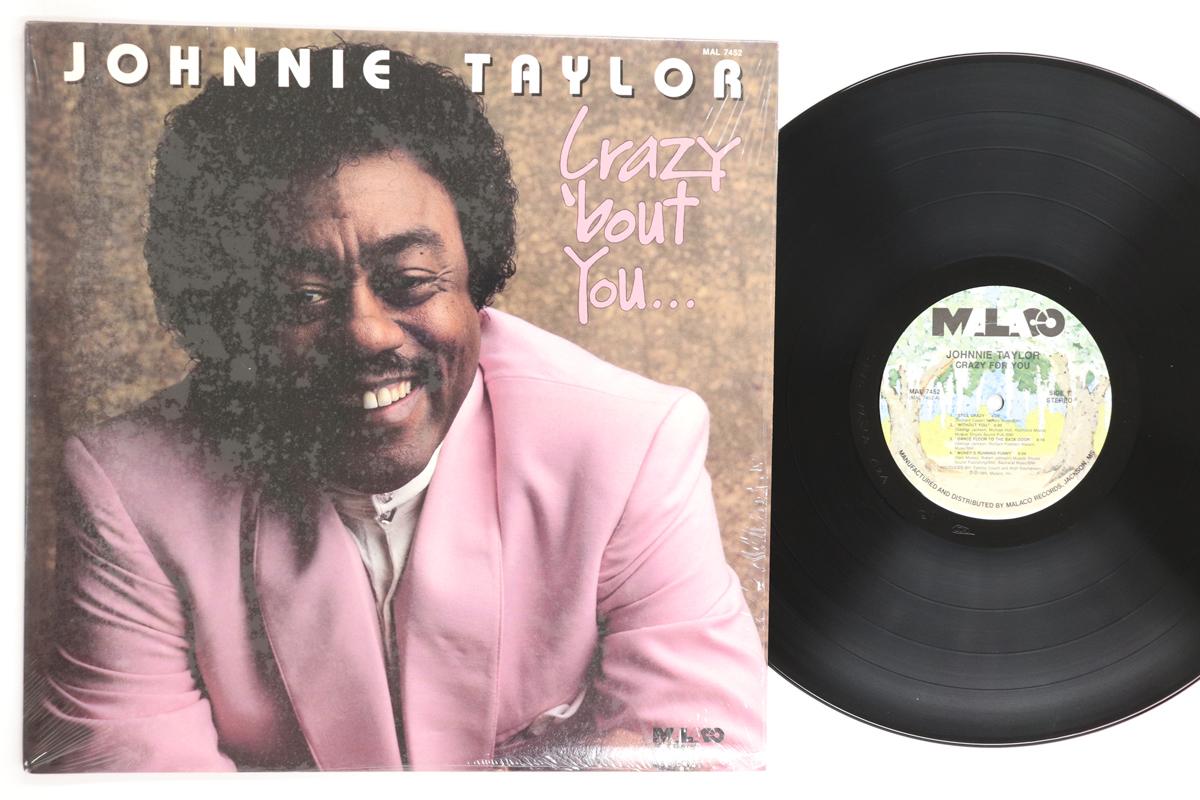 

LP Record JOHNNIE TAYLOR Crazy bout You MAL7452 Malaco Records 1989 US SoulFunk Used