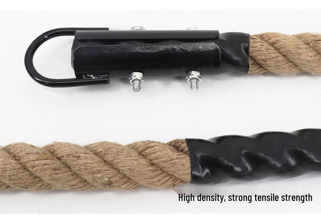 Gym & Outdoor Arm Strength Climbing and Battle Rope – Fitness, Tug of War, Swing, and Hemp Rope