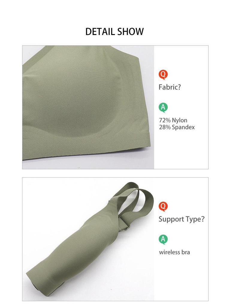 Bezešvá push-up podprsenka pro plnoštíhlé ženy - Bez kostic, Boční opora