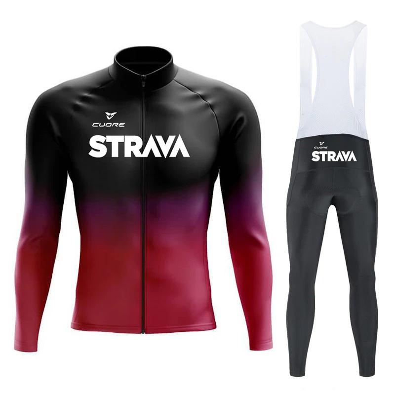 Enganliegender Radanzug, Herren und Damen Gleich, Mountainbike Rennrad Schnelltrocknend Trend Radanzug 2026 Herbst Atmungsaktives Radanzug Set
