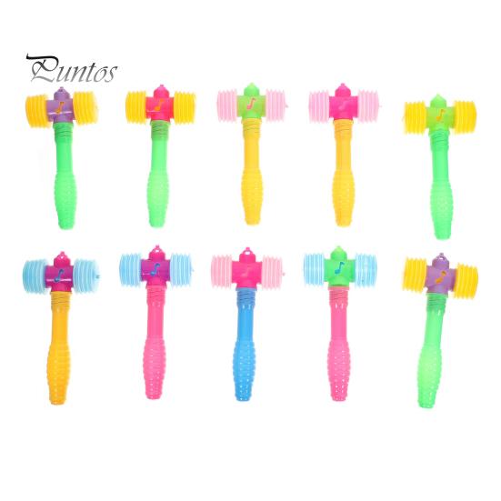 

10 шт. детский игрушечный молоток BB, скрипучий молоток, пластиковый молоток для ударов, красочный обучающий молоток, ударный звучащий молоток, мини-игрушка для ударов 10pcs разноцветный