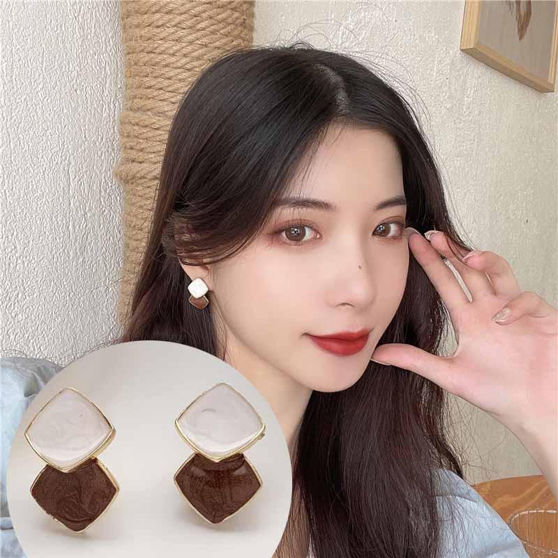 925 Silver Needle Korean Fashion Crystal Flower Earrings For Women Jewelry Trending Luxury Women's French Pearl Earrings