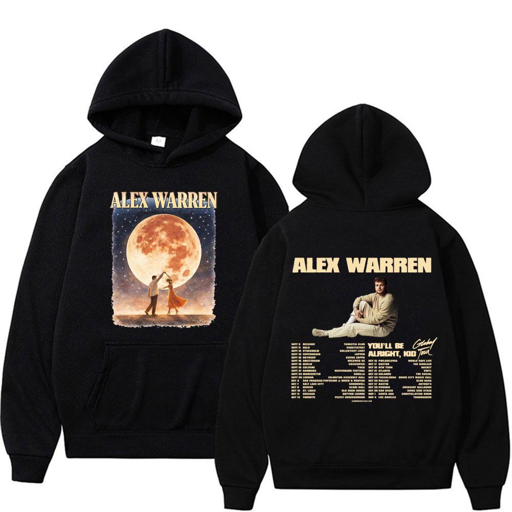 Alex Warren Album Song Titles Music Merch Hoodies Men Women Fashion Retro Long Sleeve Pullovers Winter Casual Fleece Sweatshirts