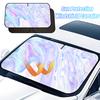Windshield Curtains For Car Uvr-reflective Windscreen Sun Shade Sun Protection Cover Foldable Full Coverage Sunshade Curtain