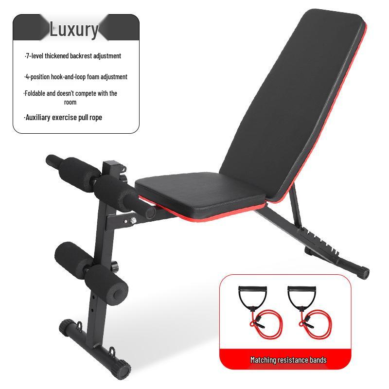 Foldable Multifunctional Dumbbell Bench Press with Fly Bird Feature - Home Fitness Equipment