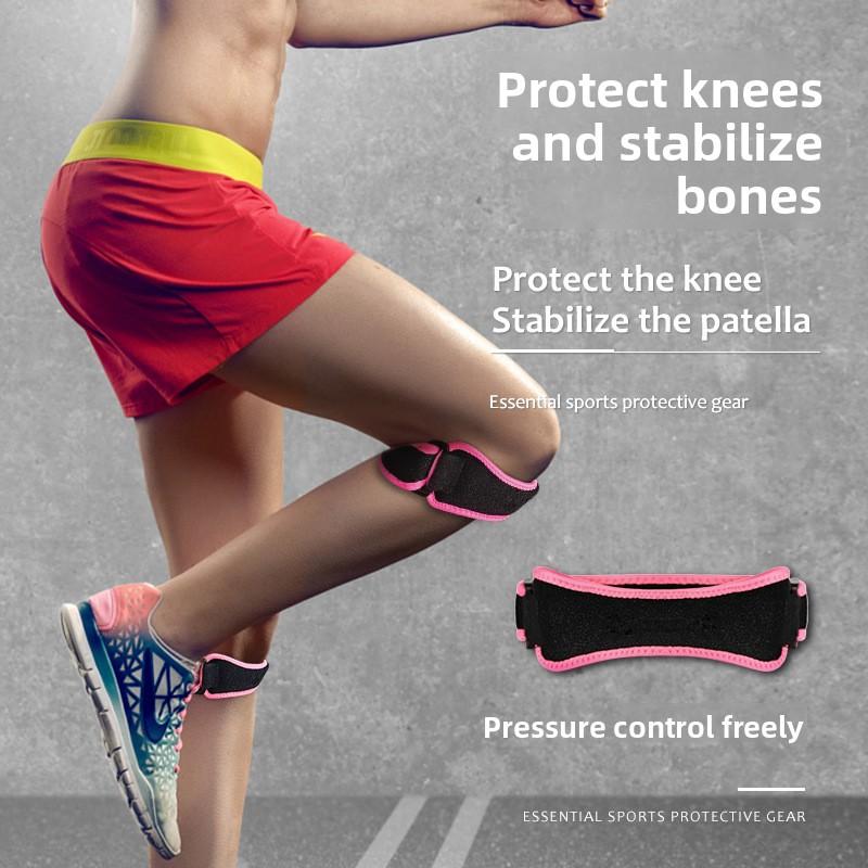 2 Pcs Premium Knee Patella Stabilizer Straps Adjustable Running Hiking Soccer Basketball Patellar Tendon
