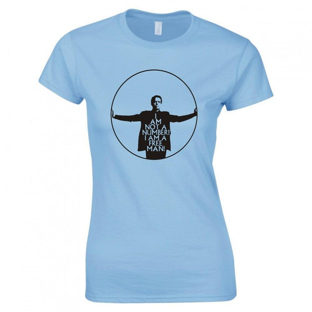 Inspired By The Prisoner I Am Not A Number Ladies Skinny Fit Tshirt S