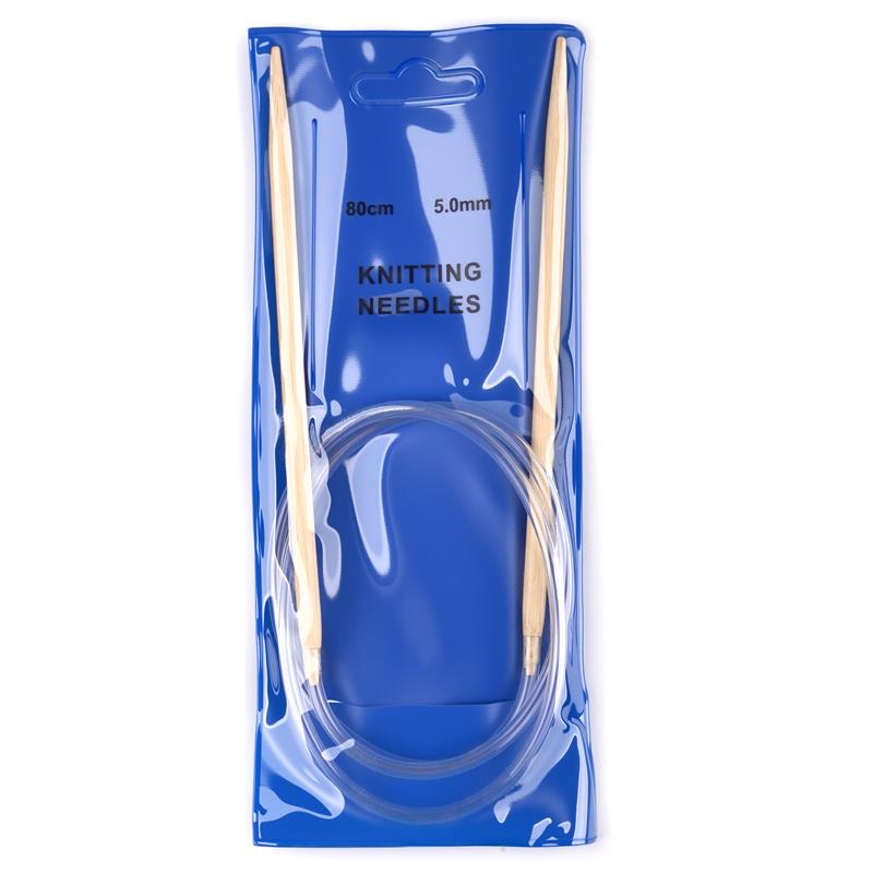 2mm-8mm Bamboo Plastic Circular Knitting Needles Beige Crochet Needles Pins Needle Craft Tools DIY Sewing Tools