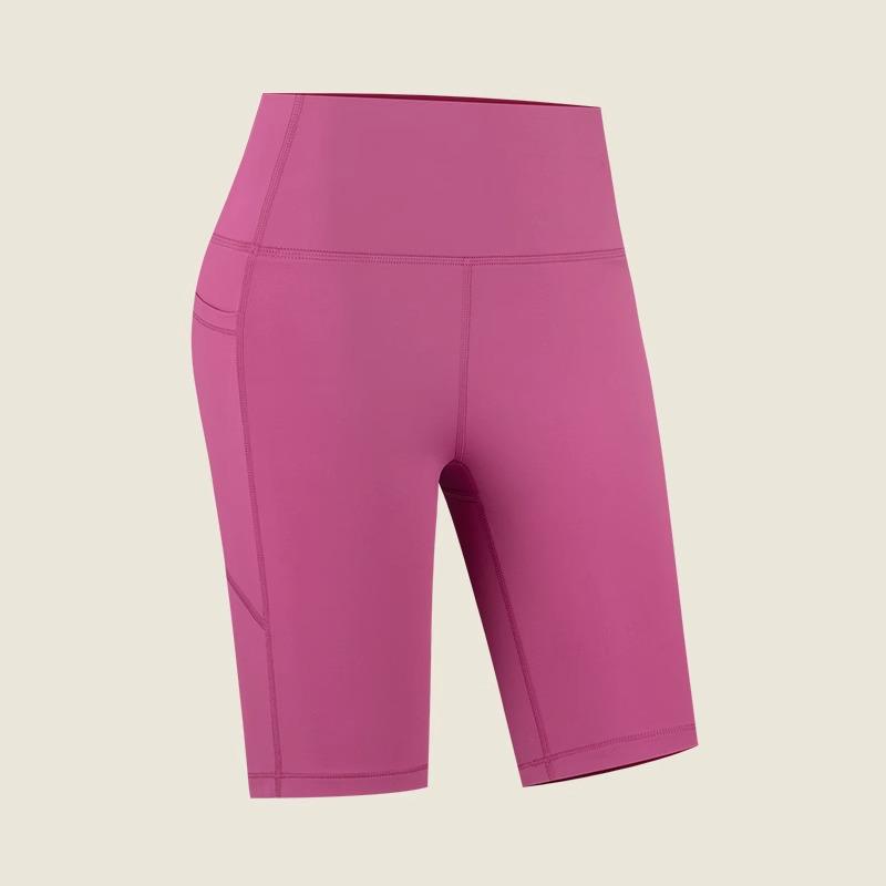 Damen Sommer Radsport & Laufshorts - Leichte Fitness Yoga Hose XL (125-140 jin) rose rosa