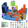 Minecraft-inspired Building Blocks Set, 150 Pieces + 4 DIY Characters, Underground Miner Theme Set, 3D Puzzle, Minecraft-inspired Toy, Educational