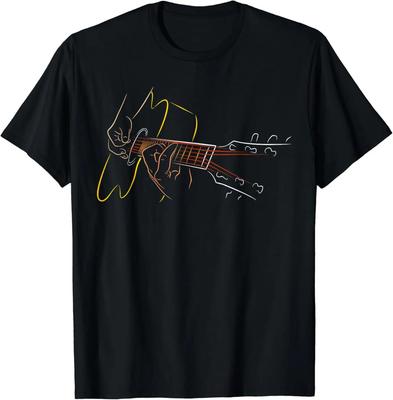 HOT SALE Acoustic Guitar Player TShirt  Great Guitarist or Band Gift Clothes Custom Printed Graphic Shirts Unisex Soft Tops