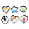 Heart-Shaped Stainless Steel Egg and Cookie Mold Cooking Tool
