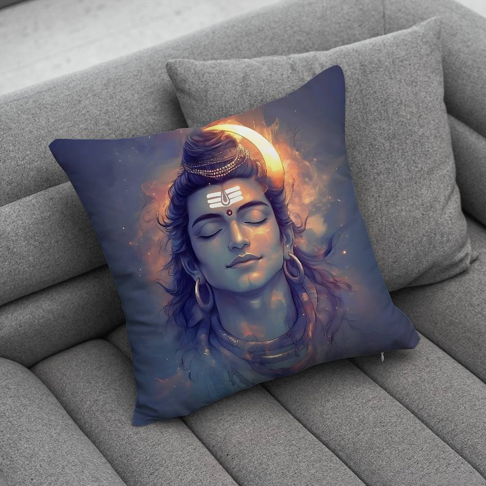 India Art Lord Shivasjpg Pillow Case Pillowcase Home Sofa Cushions Car Cushions Pillowcover Office Pillowshell Pillow