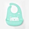 Silicone World 1PC Waterproof Bibs Baby Kids Stuff Cute Cartoon Printed Kids Bib Adjustable Soft Silicone Bib Baby Feeding Stuff