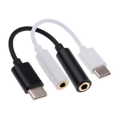 2 Stück USB Typ C auf 3,5 mm Adapterkabel Stecker USB C auf Buchse 3,5 mm Anschlusskabel für Typ C Kopfhörer Tablets