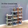 Compact Multi-layer Shoe Rack for Entryway - Space-Saving, Narrow Shoe Storage for Kids and Adults