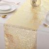 Gold Foil Table Runner Rectangle Polyester Wedding Birthday Home Dining Table Decor Elegant Celebratory Essential