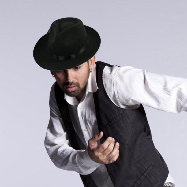 Bowlers Hat for Adult Stage Performances Hat Theme Party Costume Trilby Hat Masquerades Dress Up Hat Music Festival Hat