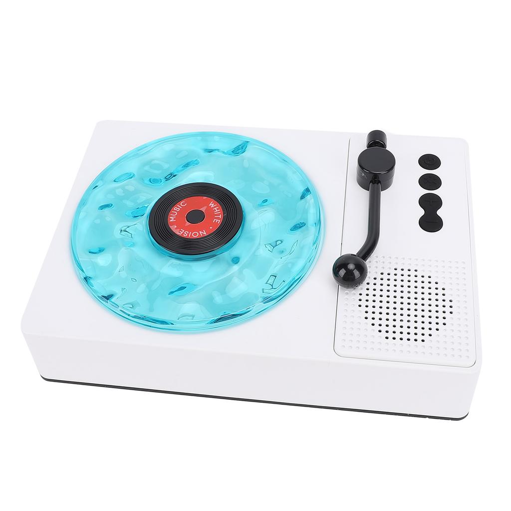 Waves Bluetooth Lautsprecher Tragbar Vintage Drahtlos Waves Plattenspieler Bluetooth Lautsprecher Weiß