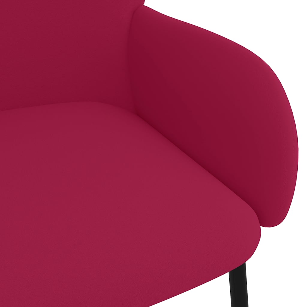 Dining Chairs 2 Pcs Burgundy Velvet