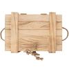 Wooden storage box with lid 30x21x12 cm