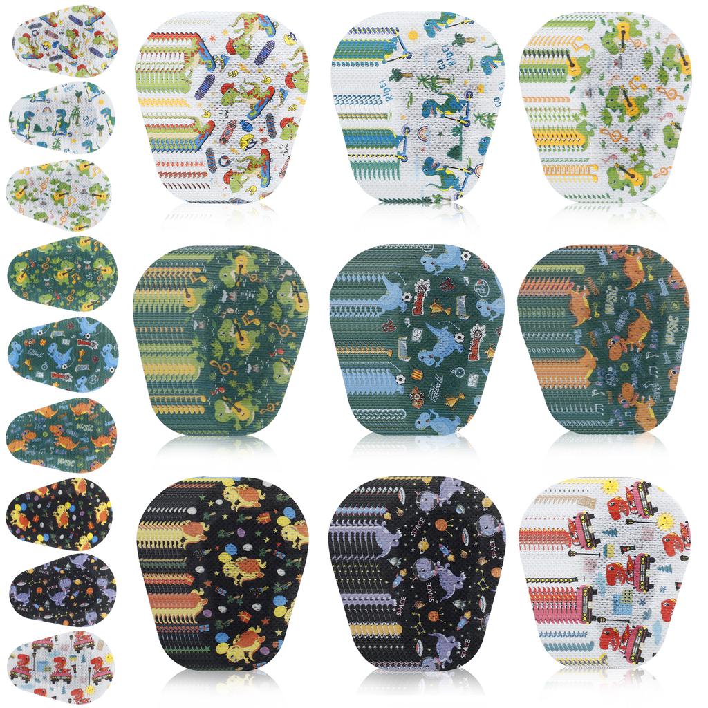 90Pcs Breathable Amblyopia Eye Patch Cute Cartoon Light Blocking Eye Patches Reusable Children Eye Pad for Amblyopia Girls Boys