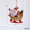 Snowman and Santa Christmas Tree Cartoon Resin Stocking Pendants
