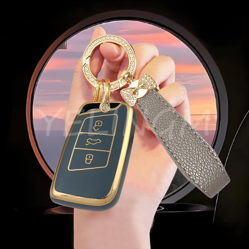 New Style Tpu Car Remote Key Case Cover Protector Shell For Vw Volkswagen Magotan Passat B8 Skoda Superb Kodiaq A7 Tiguan Mk2 Cc