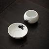 Chinese Hand-painted Panda Pattern Ceramic Fair Cup Tea Strainer White Porcelain Teacup Tea Water Separation Tea Set Accessorie
