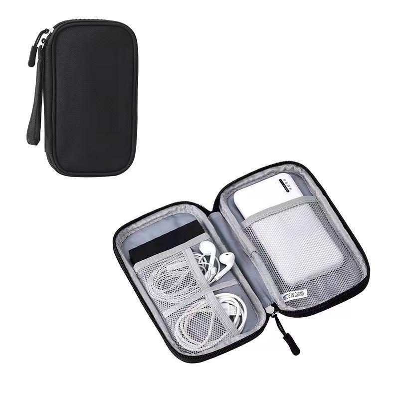 Multi-purpose Digital Gadget Organizer: Storage for Cables, Earphones, Mobile Devices, and U Disks, Portable Handbag and Clutch.