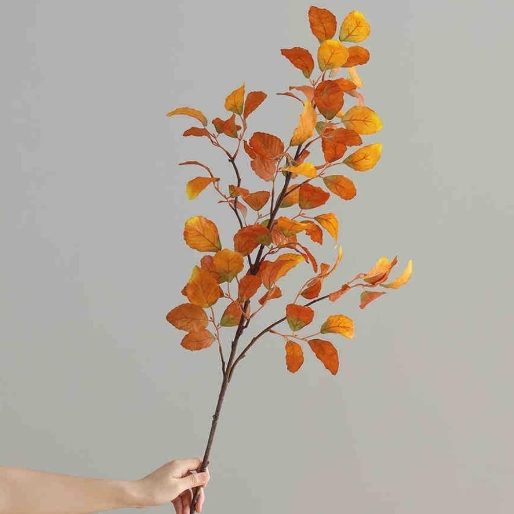 Kwiatowa Sztuczna Długa Gałąź Buka Luksusowe Zielone Rośliny Liście Wewnętrzna Podłoga