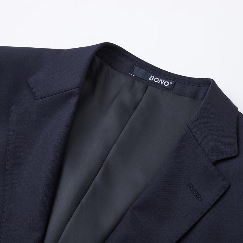 BONO Men's 100% Wool Business Suit Jacket