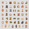 50 Pieces of Fairy Tale Animal Series Graffiti Stickers, Stationery Stickers, Water Cup Computer Waterproof Decorative Stickers