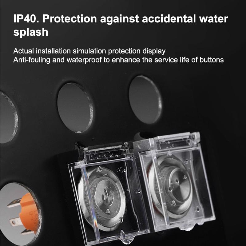 12Mm 16Mm 19Mm 22Mm 25Mm High Head Button Switch With Cover Transparent Protective Cover Waterproof