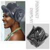 Shiny Silk Rhinestone Headband with Steel Ring for Women