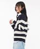 CHASECULT Women'S Open Collar Sweater - Navy